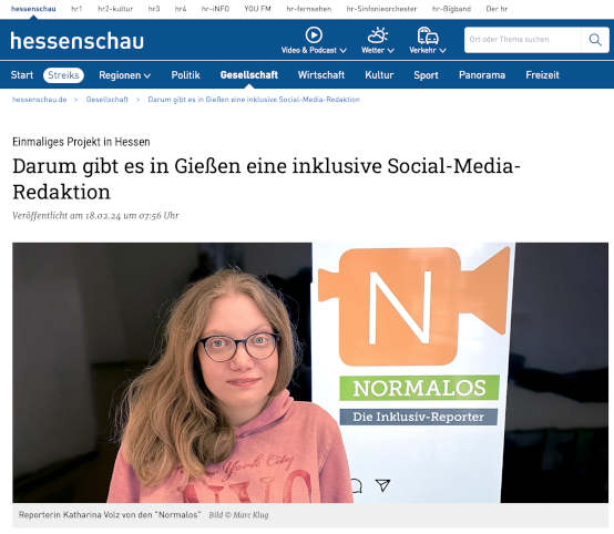 Bericht Inklusive Social-Media-Redaktion Gließen