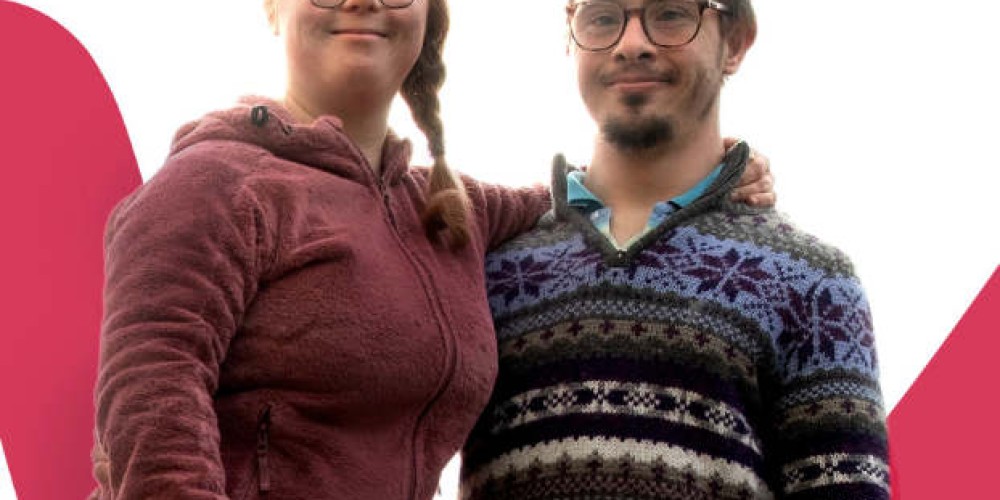 ehepaar mit down-syndrom