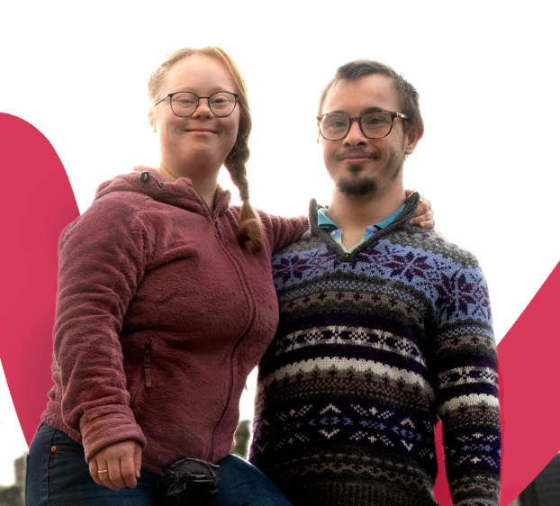 ehepaar mit down-syndrom