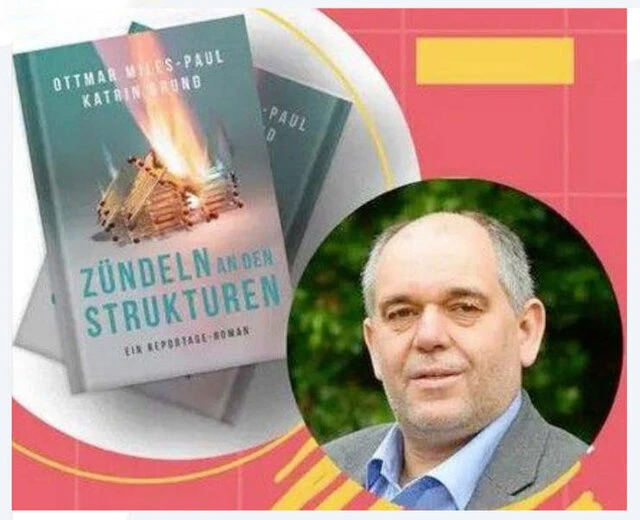 Buchcover ´Zündeln an den Strukturen` & Bild des Autors Ottmar Miles-Paul